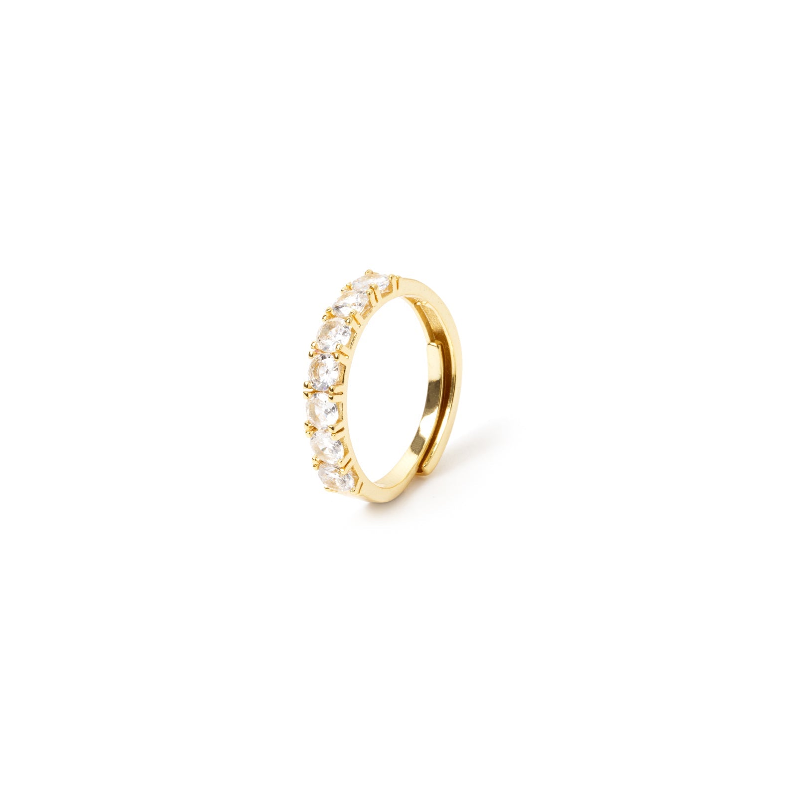Anello con linea di zirconi tondi Ishtar - Multicolor - Sodini Bijoux