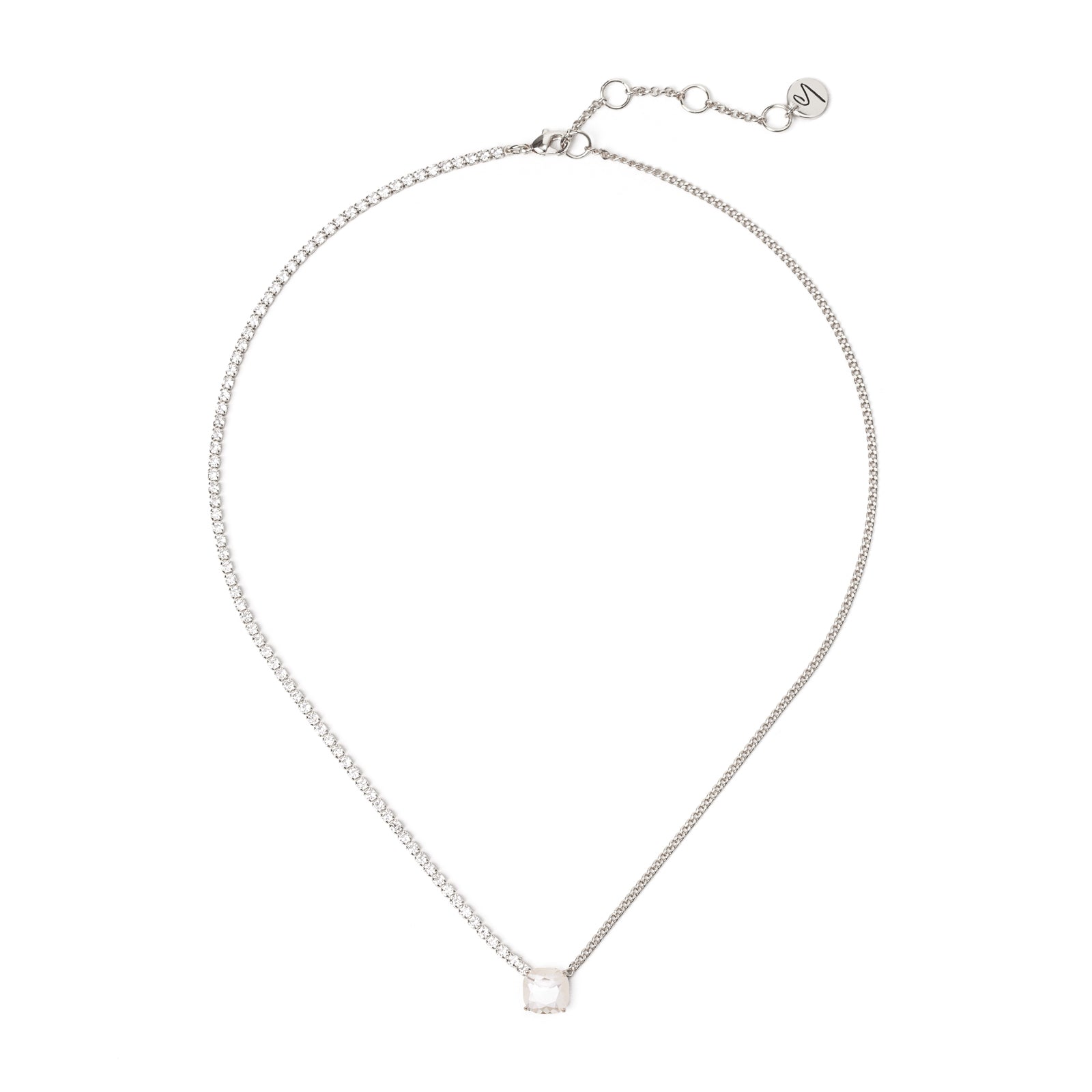 Collana corta a due lati Mademoiselle - Bianco - Sodini Bijoux