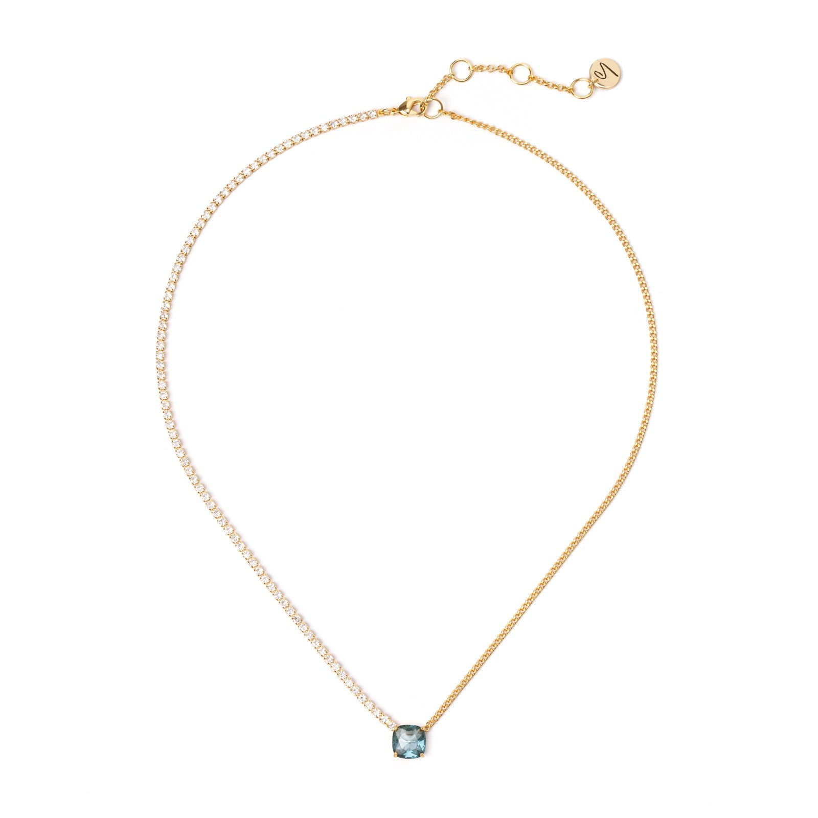 Collana corta a due lati Mademoiselle - Blu - Sodini Bijoux