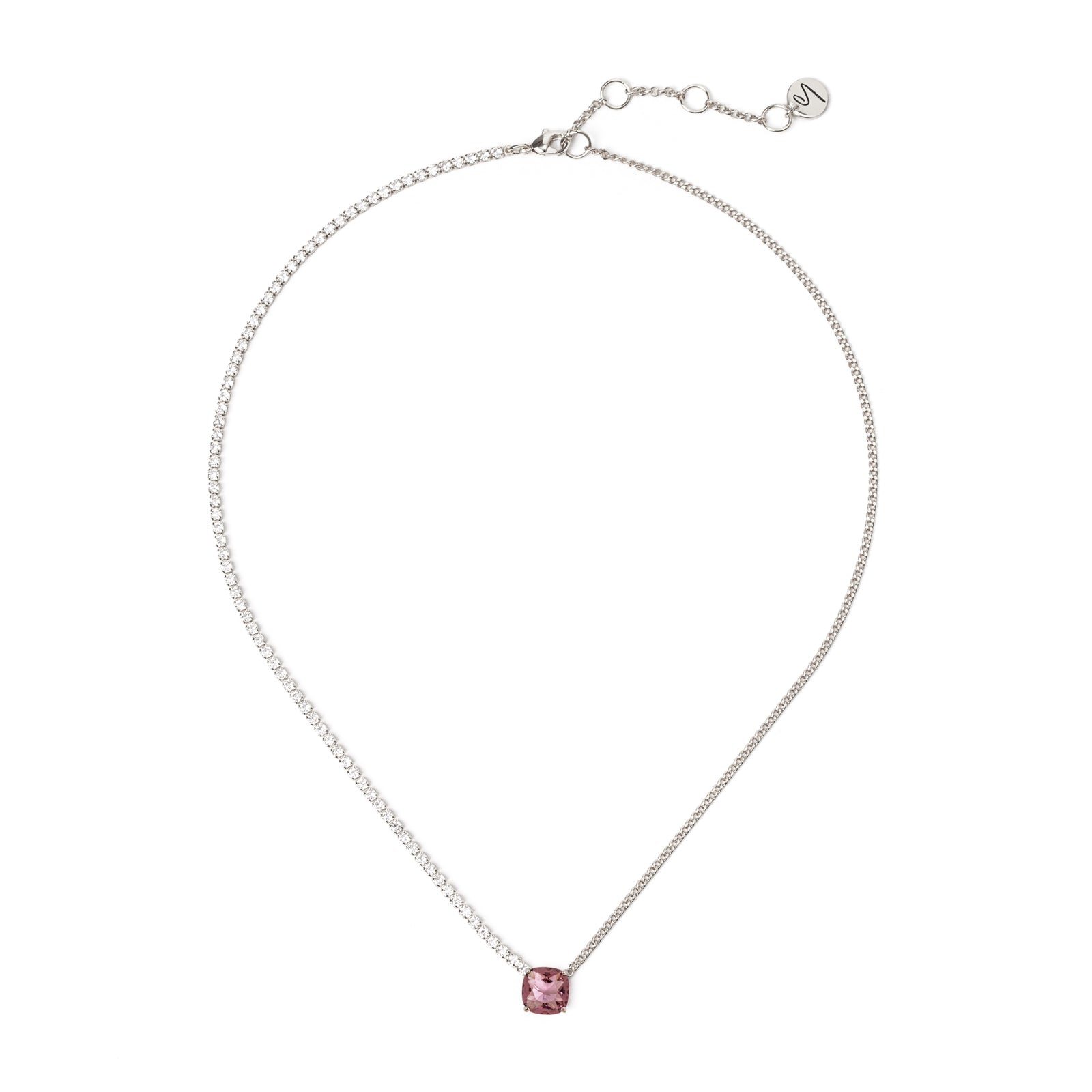 Collana corta a due lati Mademoiselle - Viola - Sodini Bijoux