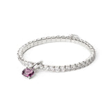 Bracciale elastico Mademoiselle - Viola - Sodini Bijoux