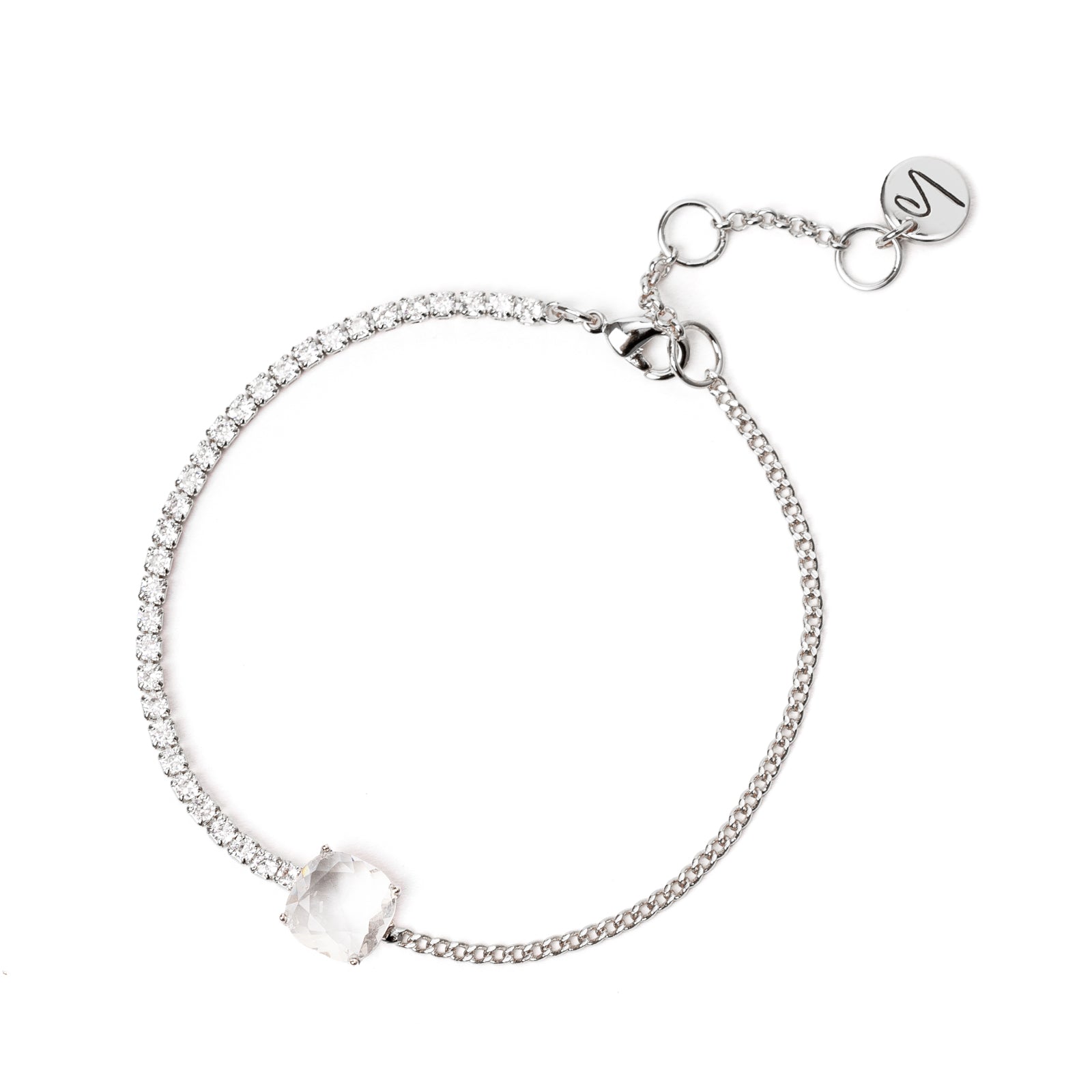 Bracciale a due lati Mademoiselle - Bianco - Sodini Bijoux