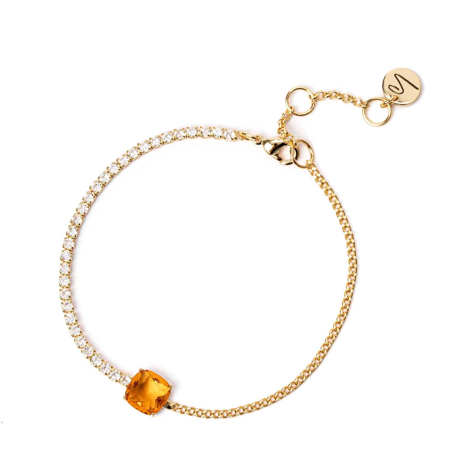 Bracciale a due lati Mademoiselle - Champagne - Sodini Bijoux