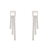 Orecchini con frangia Mademoiselle - Bianco - Sodini Bijoux