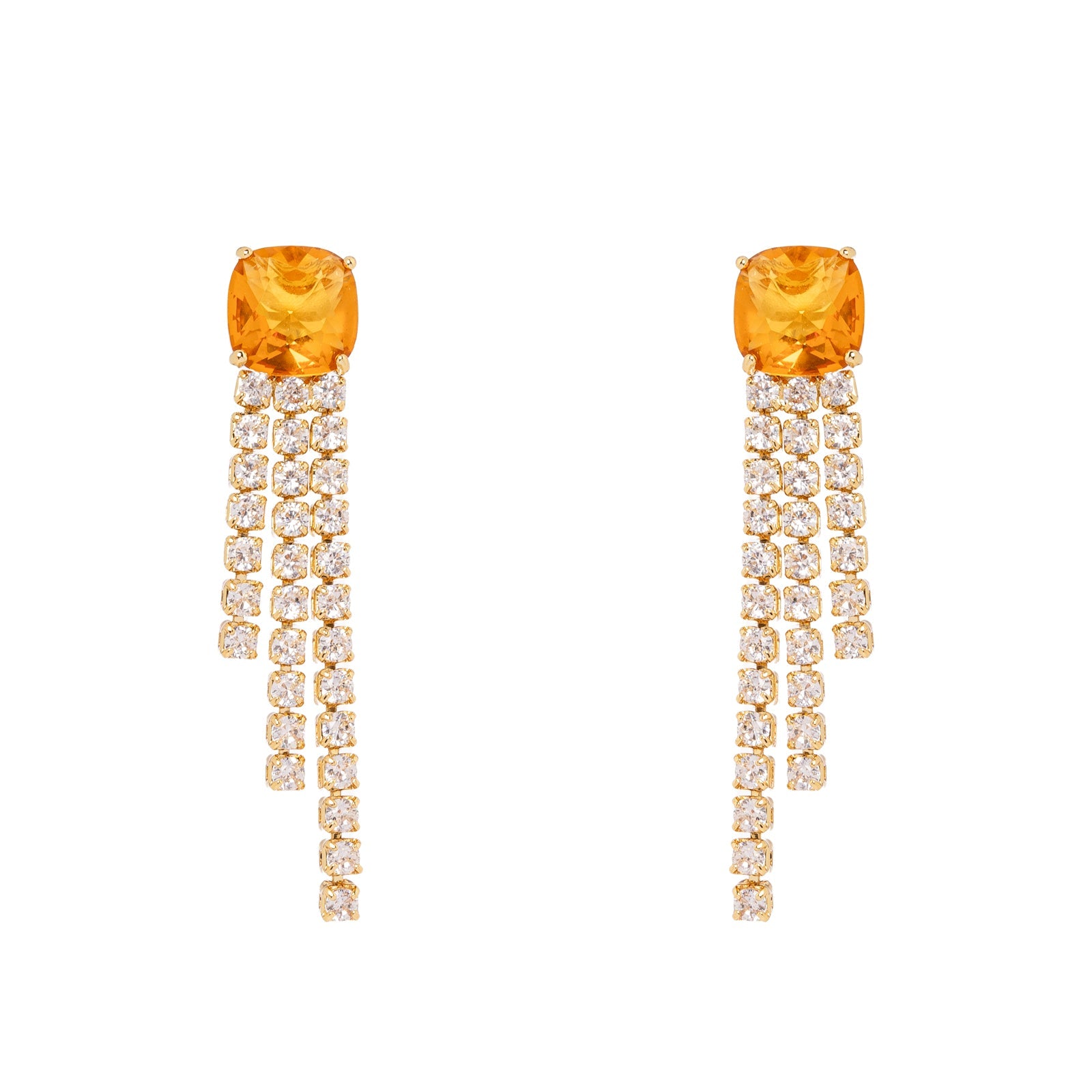 Orecchini con frangia Mademoiselle - Champagne - Sodini Bijoux