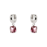 Orecchini cerchietto e pendente Mademoiselle - Viola - Sodini Bijoux