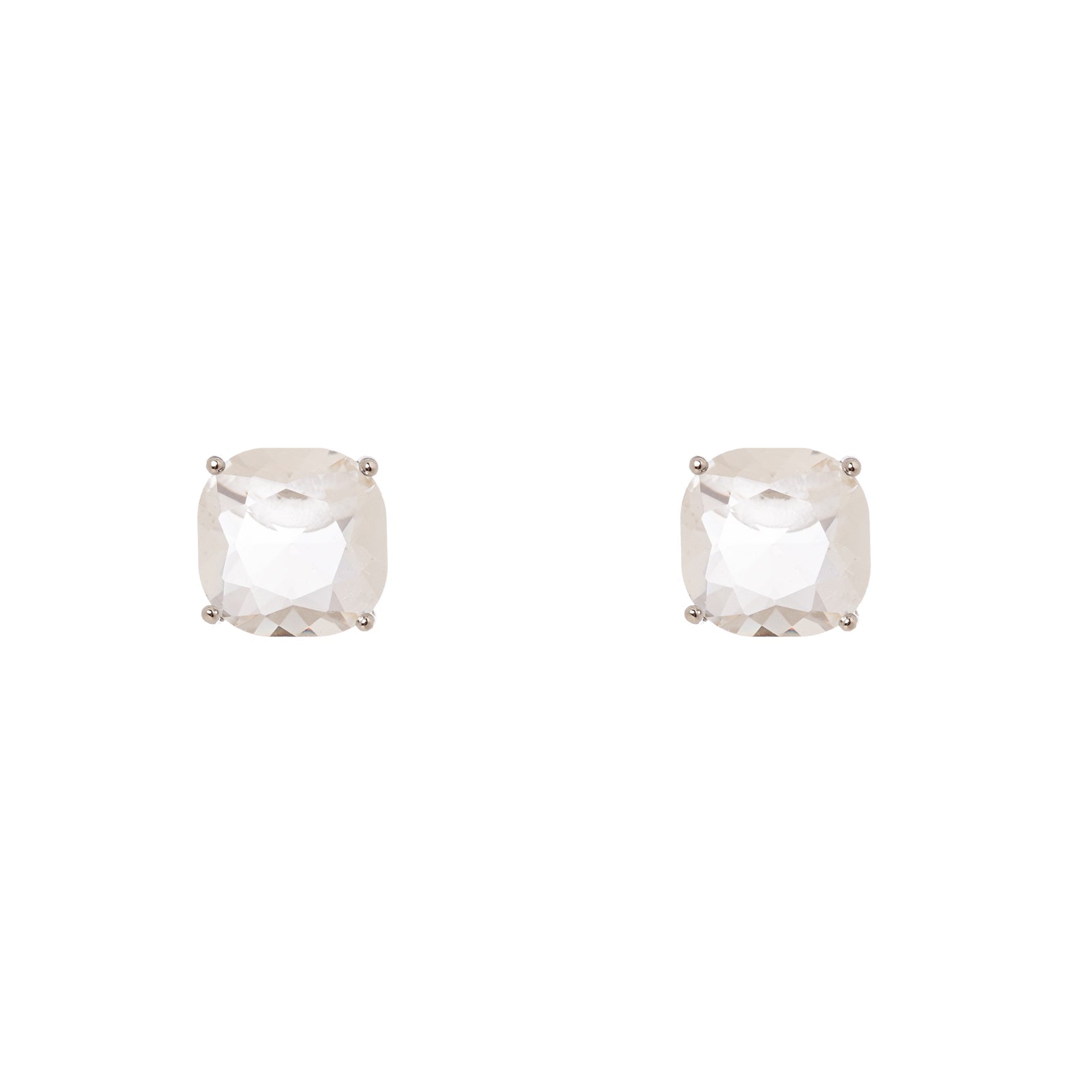 Orecchini cristallo quadrato Mademoiselle - Bianco - Sodini Bijoux