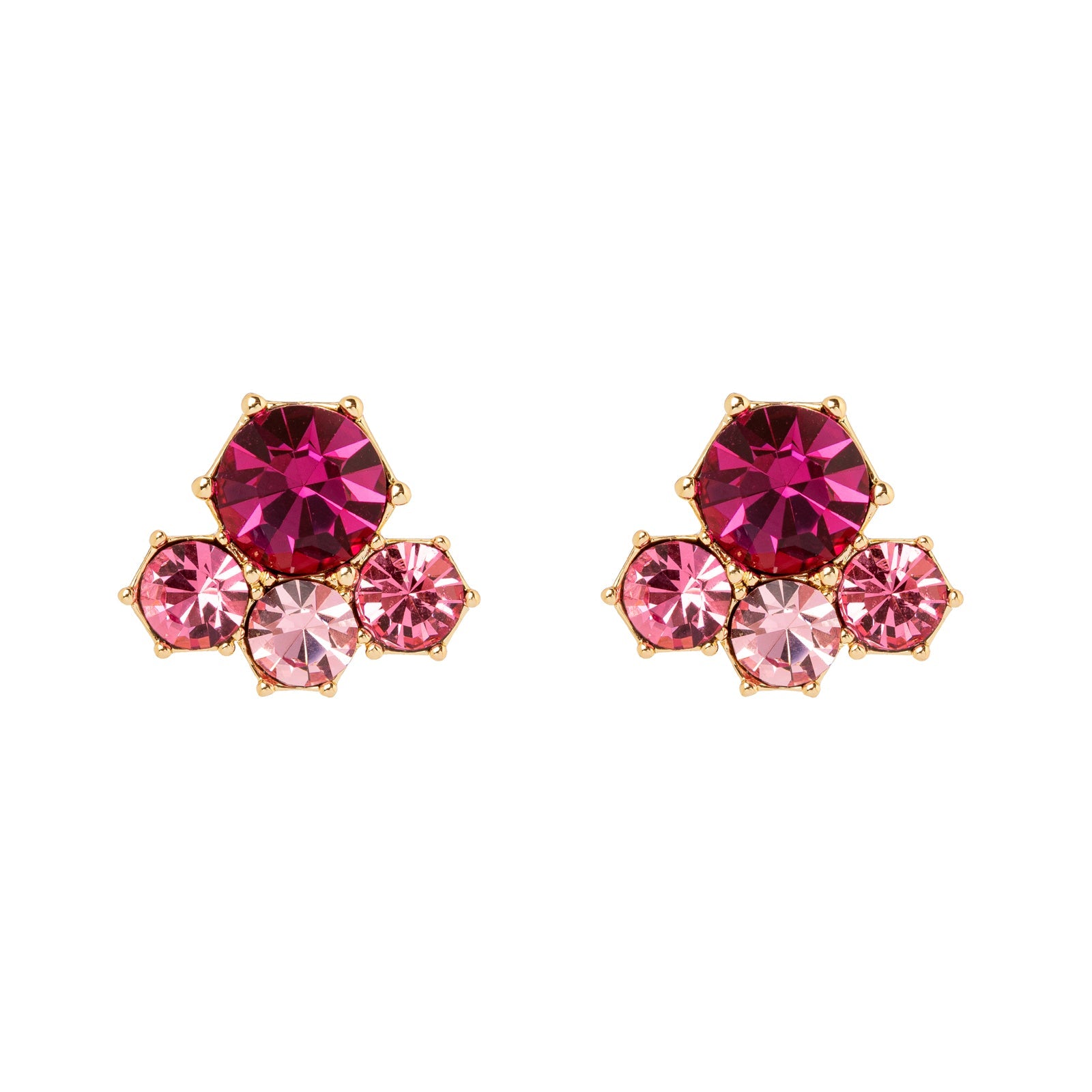 Orecchini unione di cristalli Cxx - Fucsia - Sodini Bijoux
