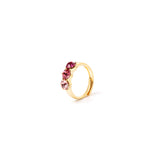 Anello a tre cristalli Cxx - Fucsia - Sodini Bijoux