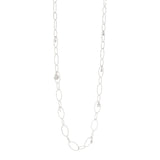 Collana lunga ad anelli ovali Aldebaran - Argento - Sodini Bijoux