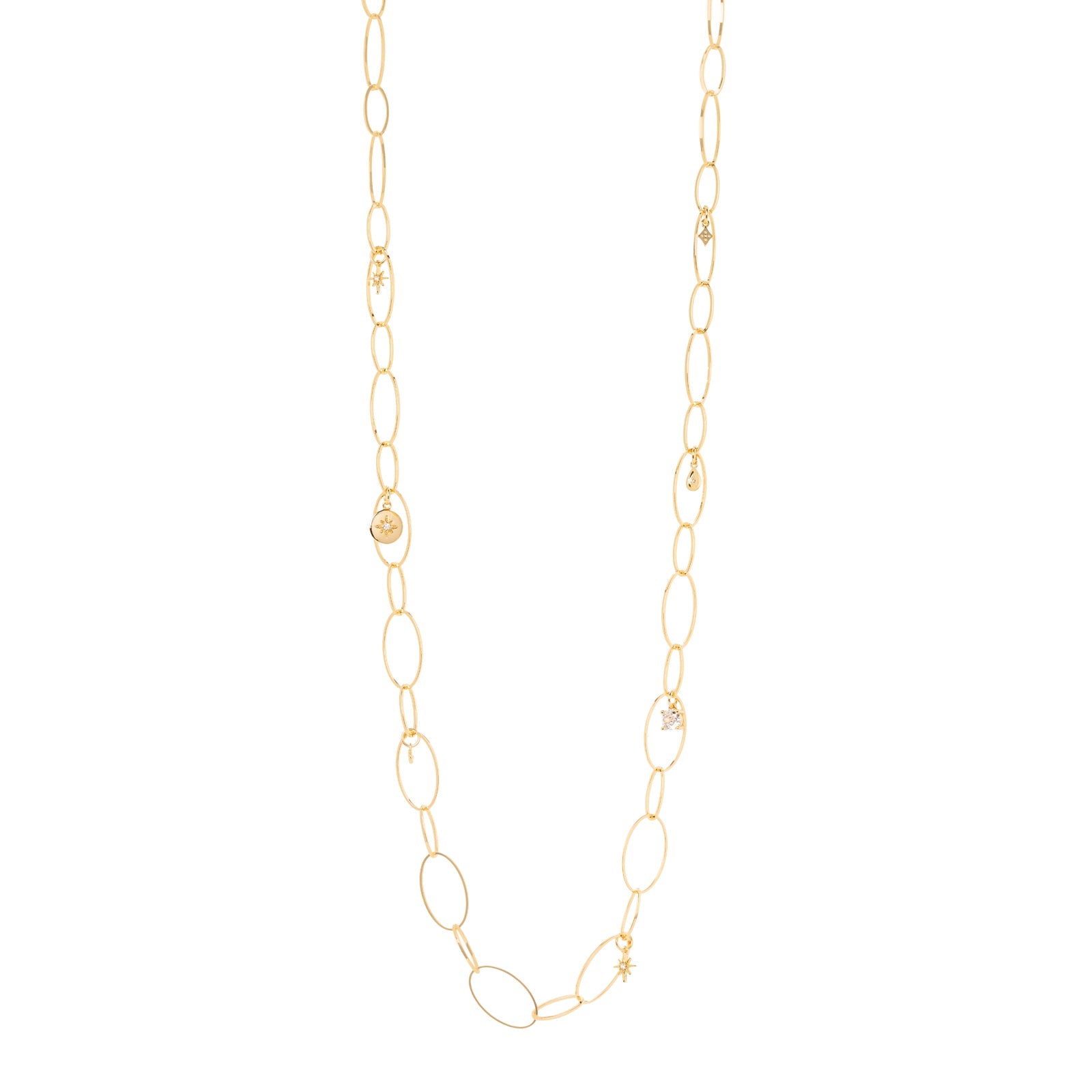 Collana lunga ad anelli ovali Aldebaran - Oro - Sodini Bijoux