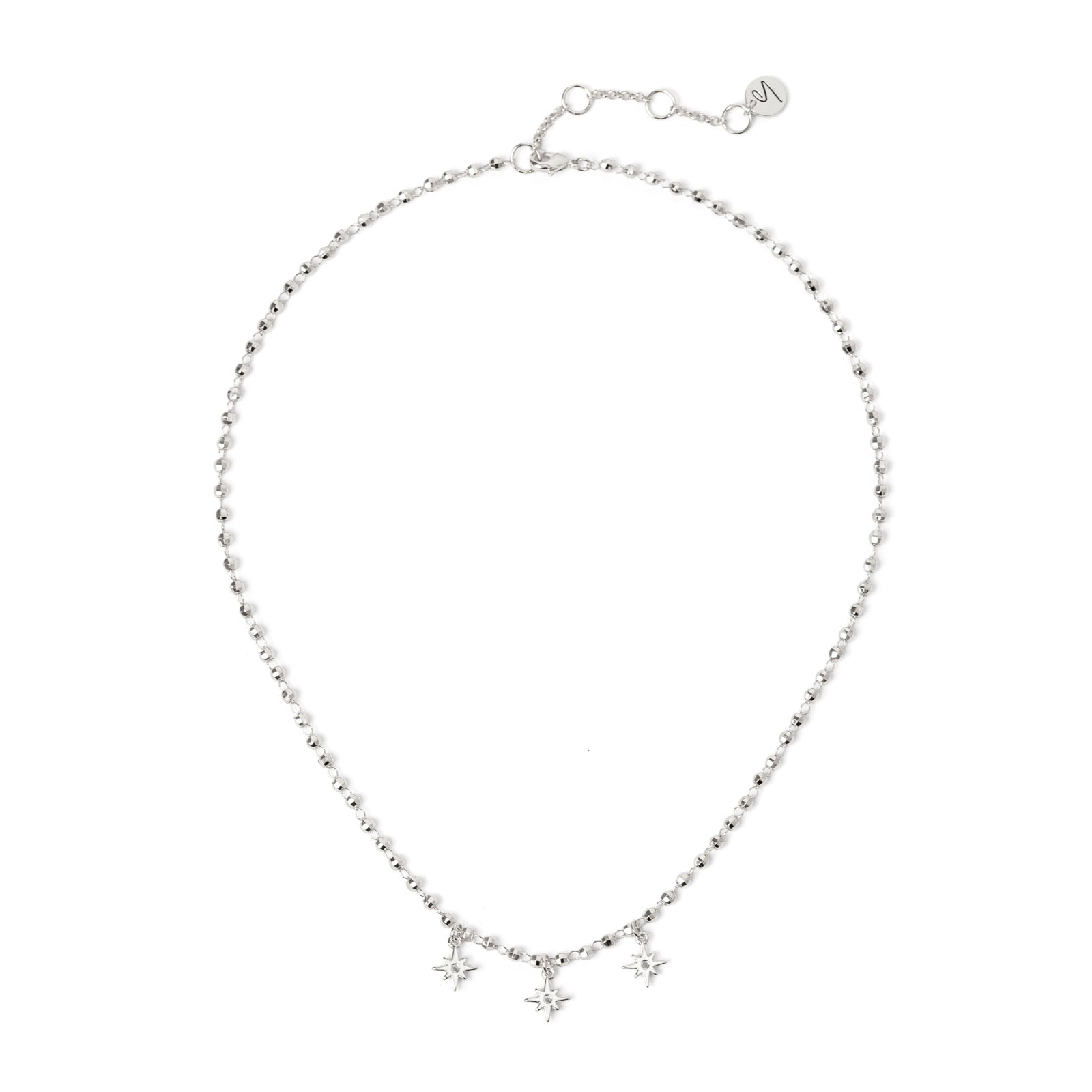 Collana corta a sfere sfaccettate Aldebaran - Argento - Sodini Bijoux