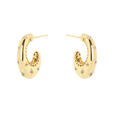 Orecchini a cerchietto affusolato Aldebaran - Oro - Sodini Bijoux