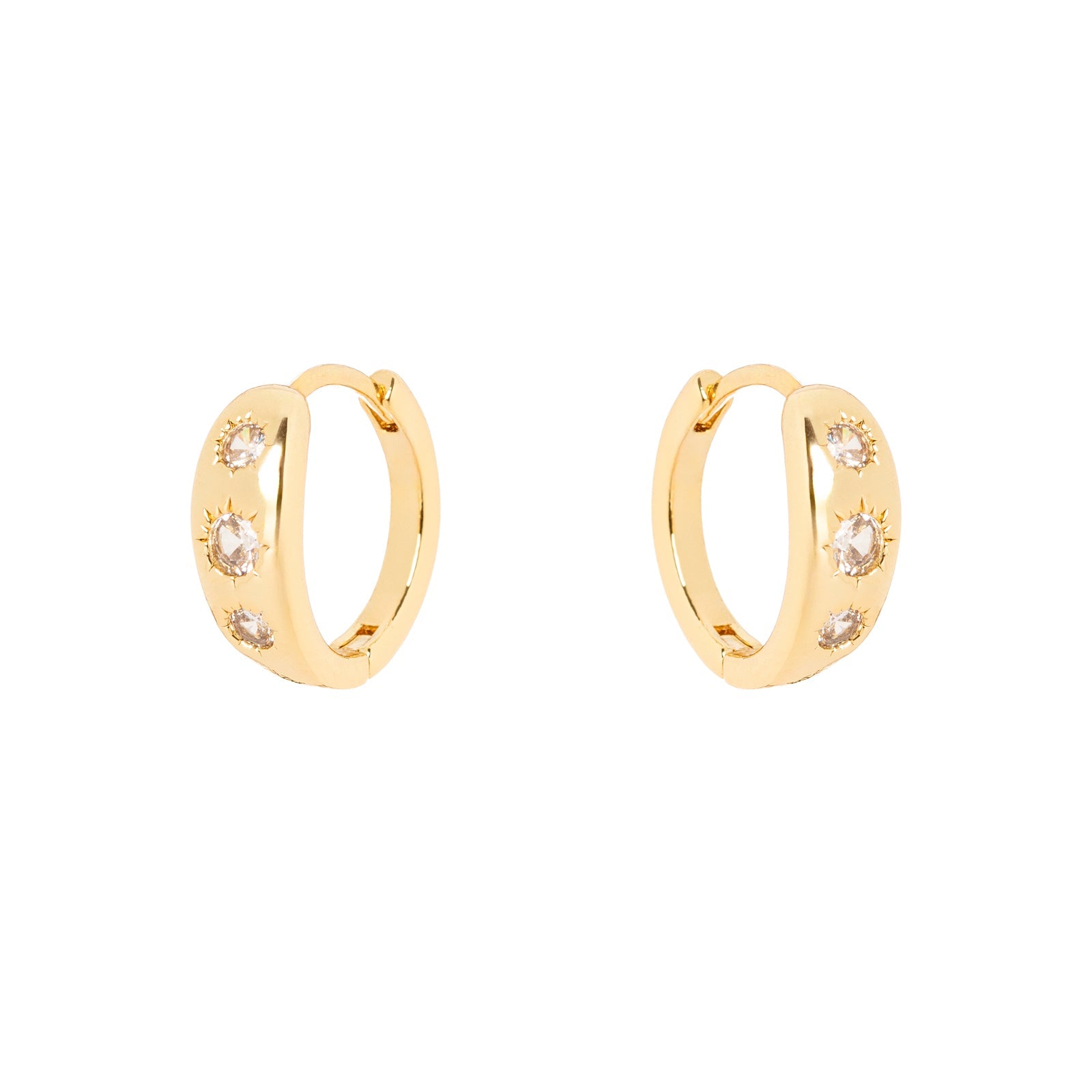 Orecchini a cerchietto svasato Aldebaran - Oro - Sodini Bijoux