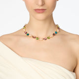 Choker with crystals and cabochon Ninfa - Multicolor - Sodini Bijoux