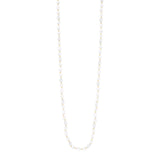 Long necklace crystals and cabochon Ninfa - White - Sodini Bijoux