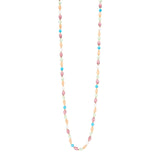 Long necklace crystals and cabochon Ninfa - Multicolor - Sodini Bijoux