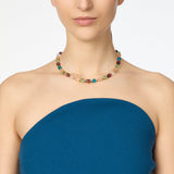 Girocollo cristalli, perline e cabochon Ninfa - Multicolor - Sodini Bijoux