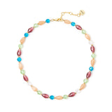 Girocollo cristalli, perline e cabochon Ninfa - Multicolor - Sodini Bijoux