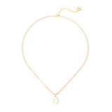 Girocollo cristalli tondi e goccia Ninfa - Bianco - Sodini Bijoux