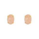 Orecchini cabochon ovale Ninfa - Rosa - Sodini Bijoux
