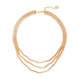 Collana corta a tre fili Serenissima - Champagne - Sodini Bijoux