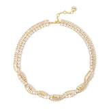 Collana corta a due fili incrociati Serenissima - Bianco - Sodini Bijoux