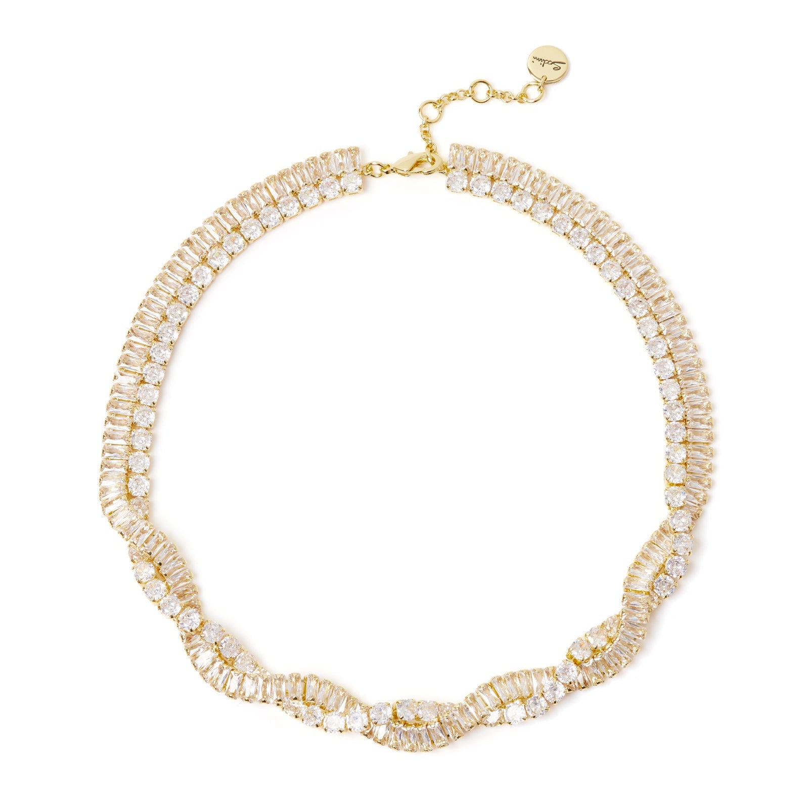 Collana corta a due fili incrociati Serenissima - Bianco - Sodini Bijoux