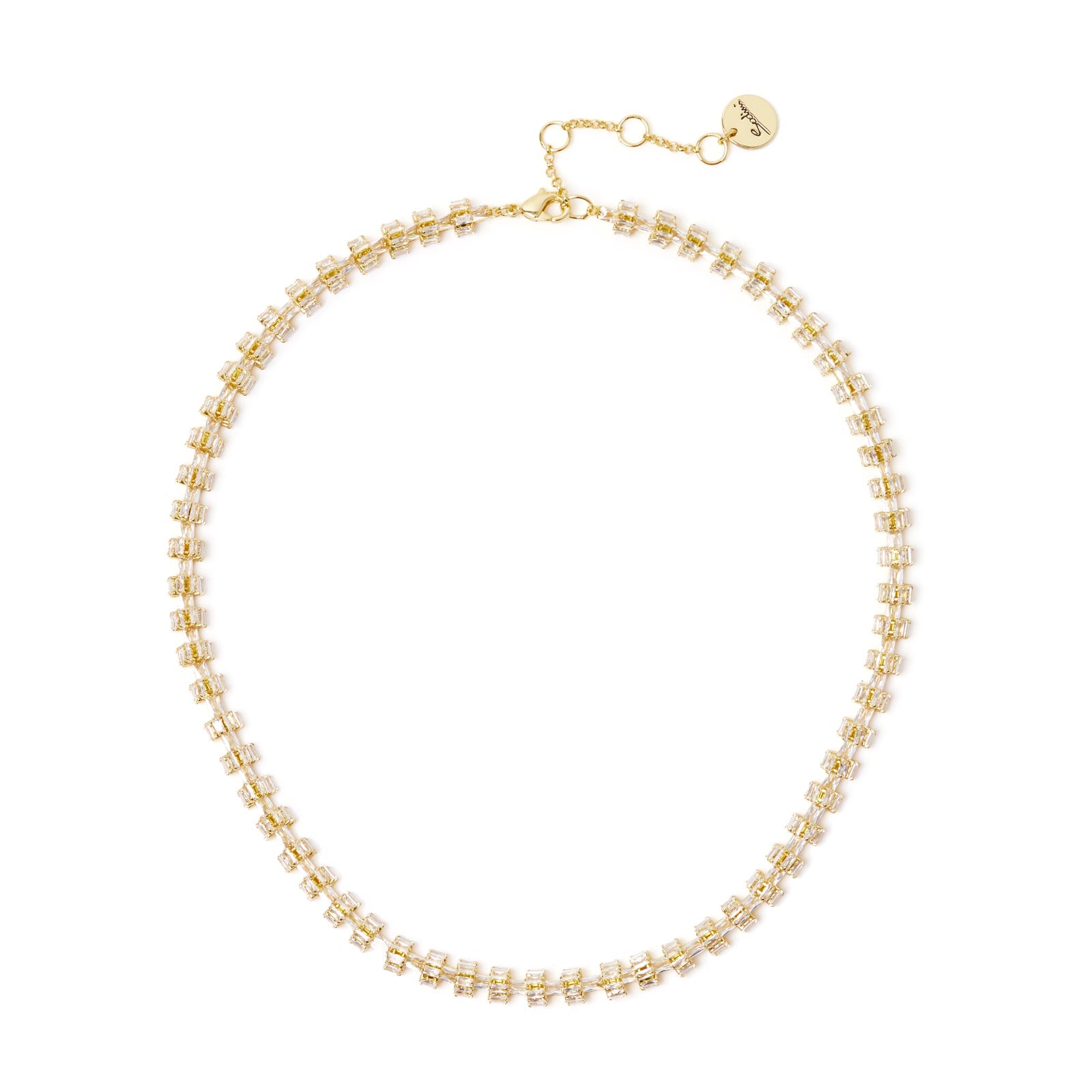 Collana corta ad anellini di zirconi Serenissima - Bianco - Sodini Bijoux