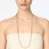 Collana lunga serpentina e zirconi Serenissima - Champagne - Sodini Bijoux