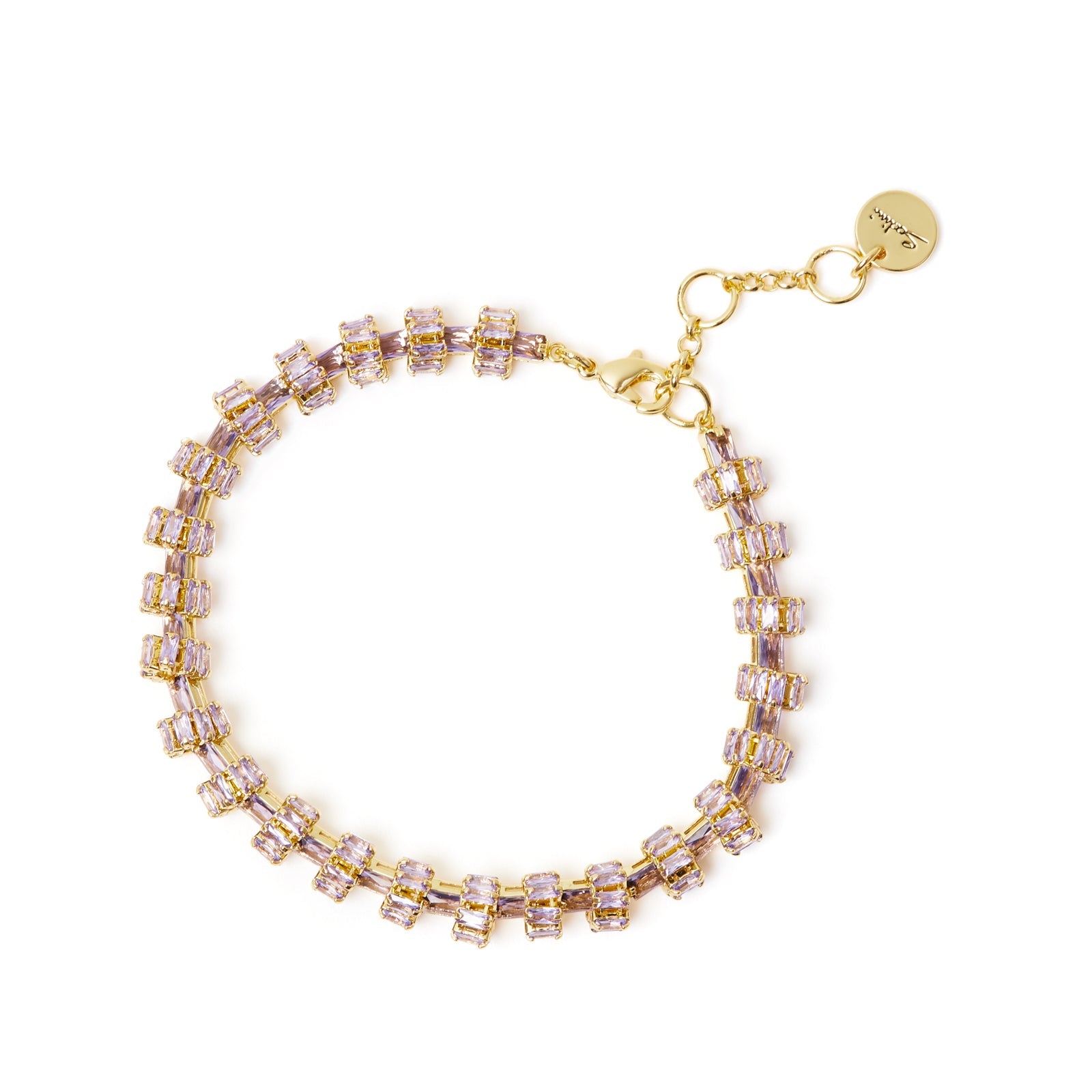 Bracciale con anellini di zirconi Serenissima - Viola - Sodini Bijoux