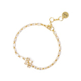 Bracciale con elemento geometrico Serenissima - Bianco - Sodini Bijoux