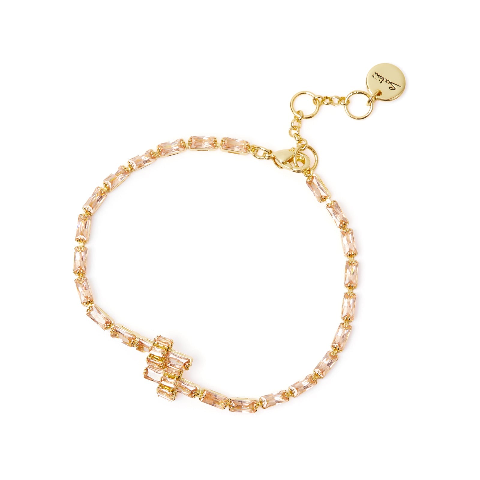 Bracciale con elemento geometrico Serenissima - Champagne - Sodini Bijoux