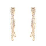 Orecchini lunghi a due fili Serenissima - Bianco - Sodini Bijoux