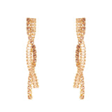 Orecchini lunghi a due fili Serenissima - Champagne - Sodini Bijoux