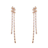 Orecchini lunghi e composizione geometrica Serenissima - Viola - Sodini Bijoux