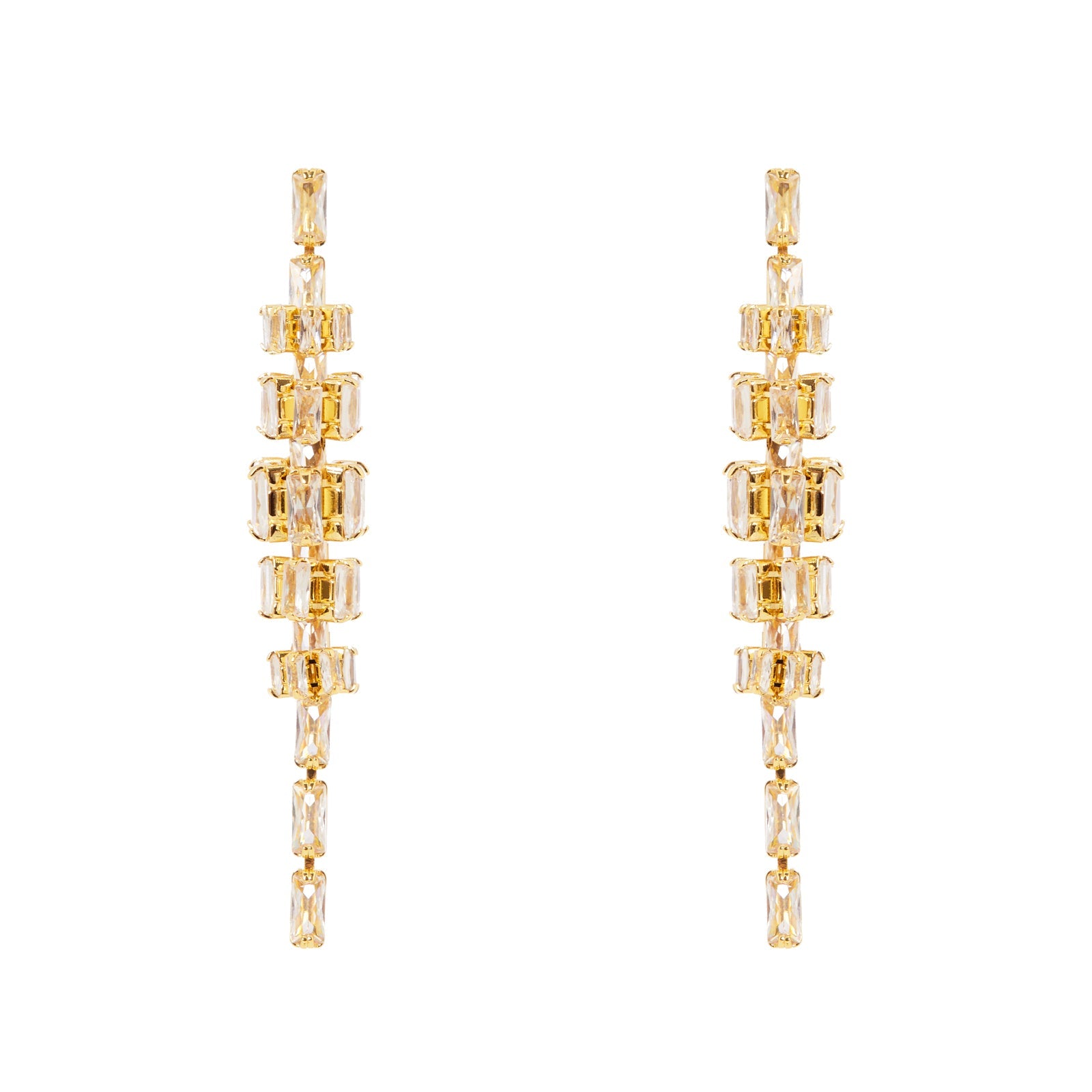 Orecchini filo e anellini Serenissima - Bianco - Sodini Bijoux