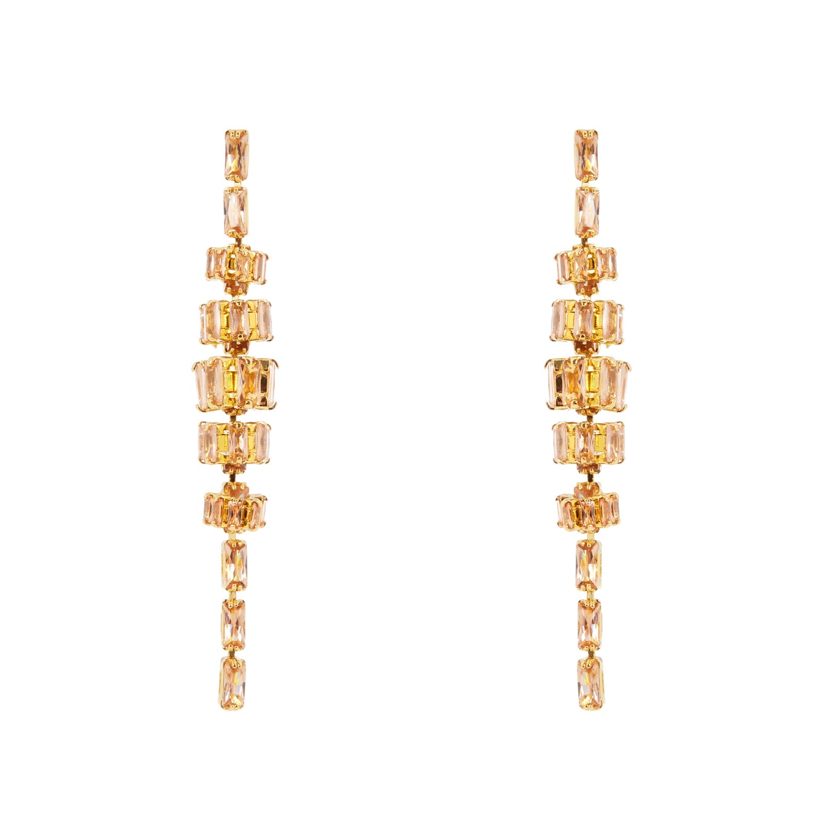 Orecchini filo e anellini Serenissima - Champagne - Sodini Bijoux