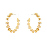 Orecchini cerchio e semicerchi Serenissima - Bianco - Sodini Bijoux