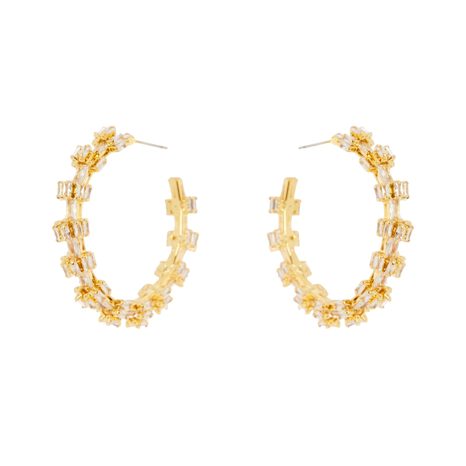 Orecchini cerchio e semicerchi Serenissima - Bianco - Sodini Bijoux