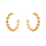 Orecchini cerchio e semicerchi Serenissima - Champagne - Sodini Bijoux