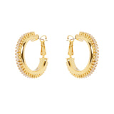 Orecchini a cerchio Serenissima - Bianco - Sodini Bijoux