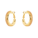 Orecchini a cerchio Serenissima - Champagne - Sodini Bijoux