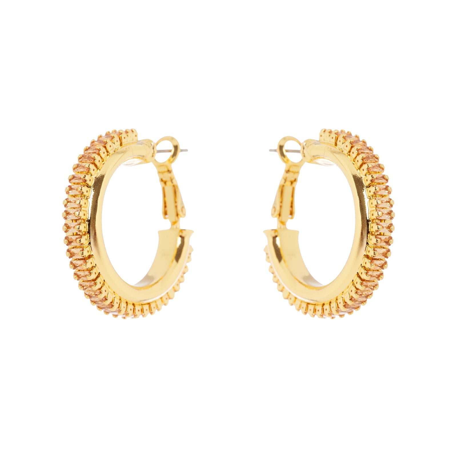 Orecchini a cerchio Serenissima - Champagne - Sodini Bijoux