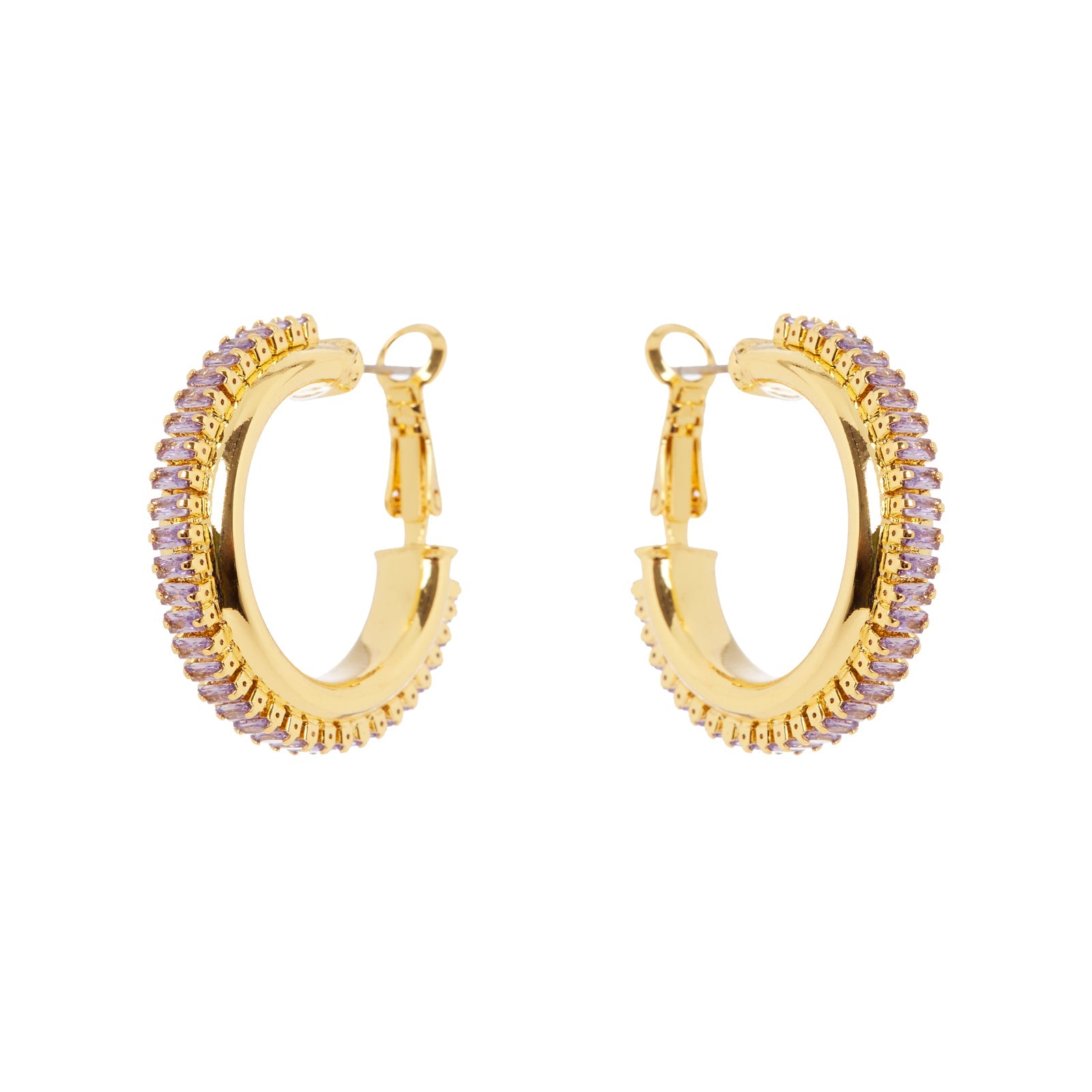 Orecchini a cerchio Serenissima - Viola - Sodini Bijoux