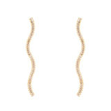 Orecchini a filo ondulato Serenissima - Bianco - Sodini Bijoux