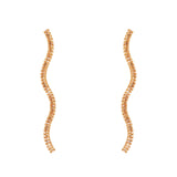 Orecchini a filo ondulato Serenissima - Champagne - Sodini Bijoux