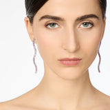 Wavy-strand earrings Serenissima - Purple - Sodini Bijoux