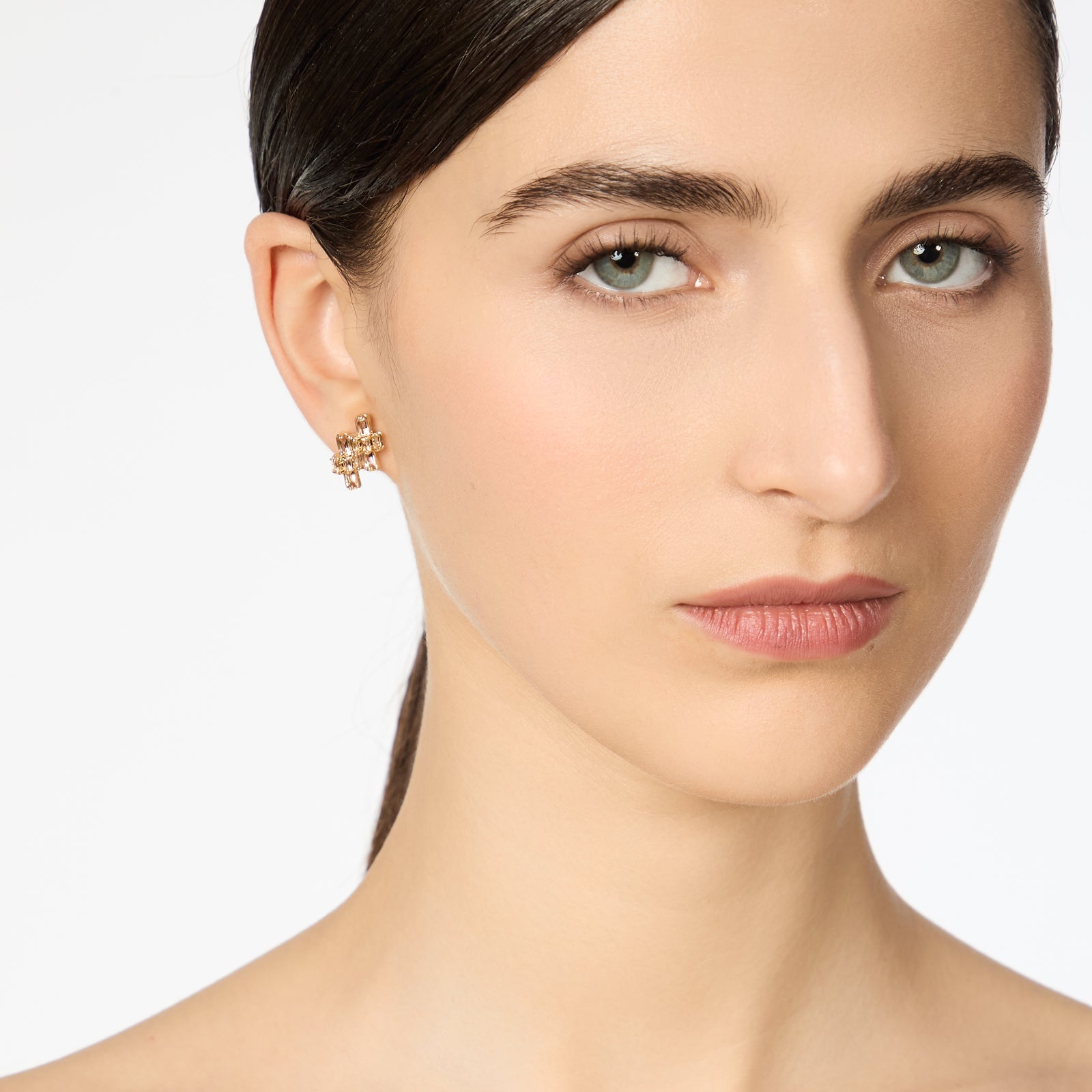 Orecchini barrette e semicerchi Serenissima - Champagne - Sodini Bijoux