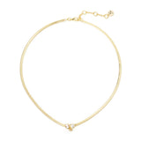 Girocollo serpentina e charm Halley - Champagne - Sodini Bijoux